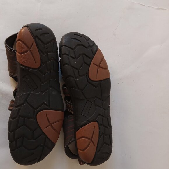 Ozark Trail Men's Brown Close Toe Sandals Adjustable Cross Strap Sz US 10 - Picture 11 of 13